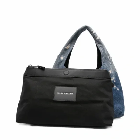 Marc Jacobs The Sack Bag in Blue Denim with White Accents - Picture 7 of 7
